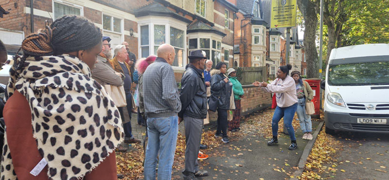 photo of a group enjoying the tour